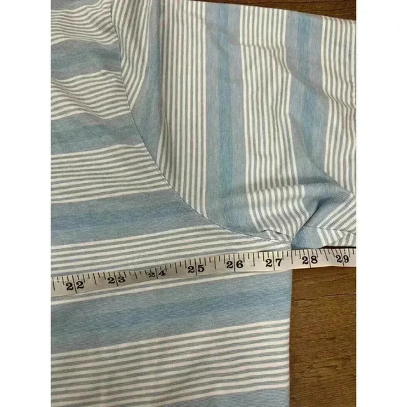Mizzen + Main Men's Polo Striped Blue White Size 2XL Short Sleeve Golf Classic - Picture 5 of 9
